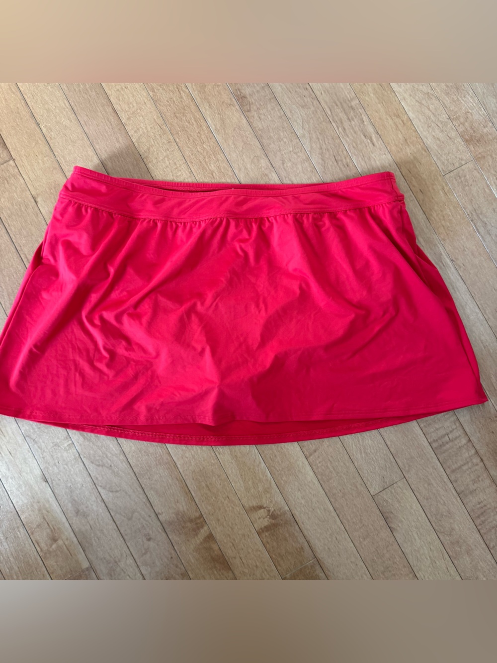 LANDS’ END Size 20W Red Swimsuit Swim Skirt